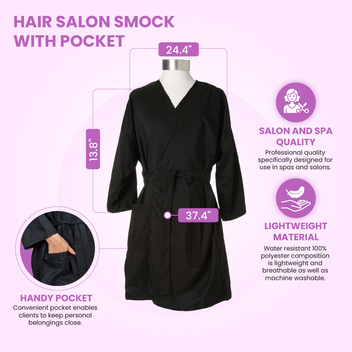 Hair Salon Kimono Robe
