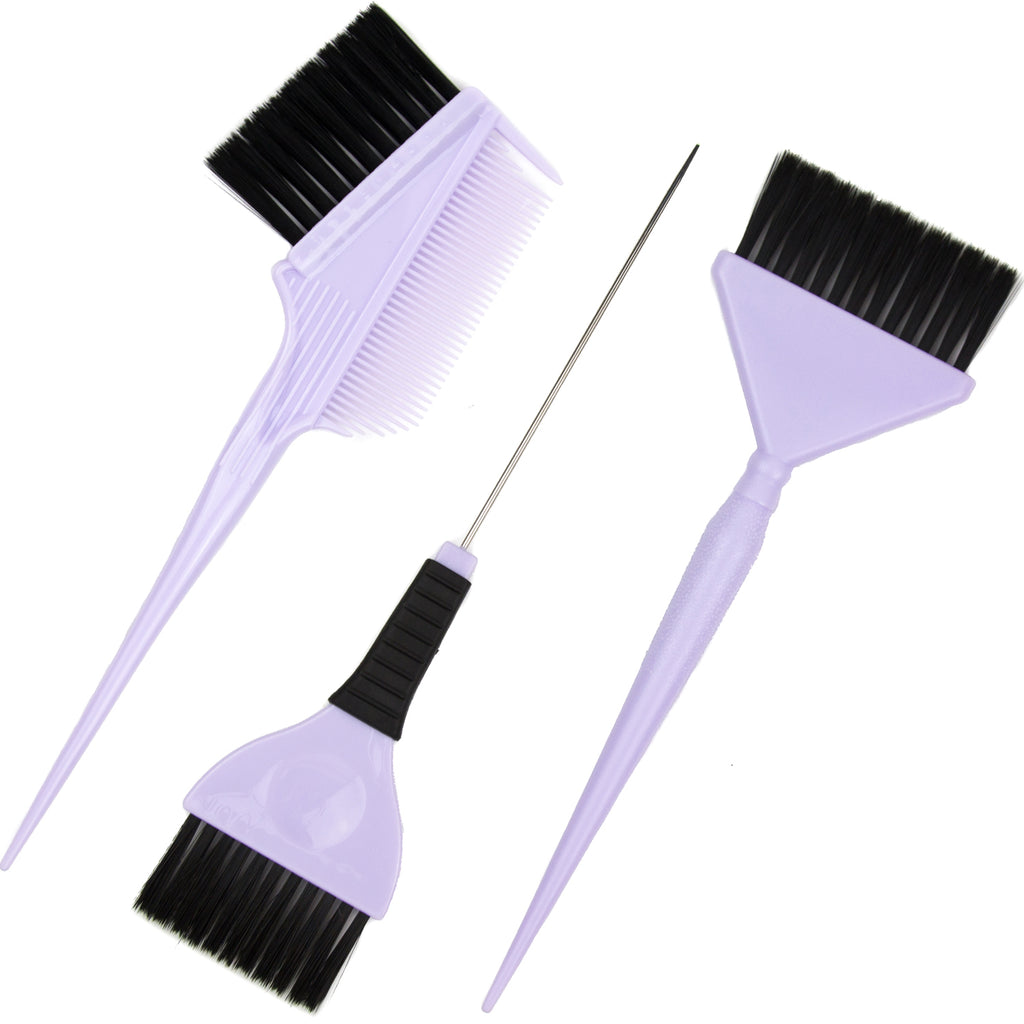 Wide Pintail Salon Color Brushes Emperor Variety Set - Lavender