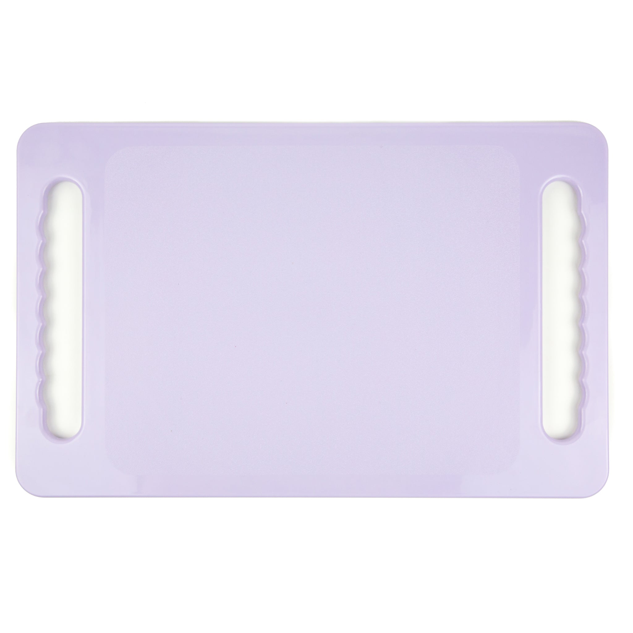 Large Hand Mirror with Double Handle - Lavender